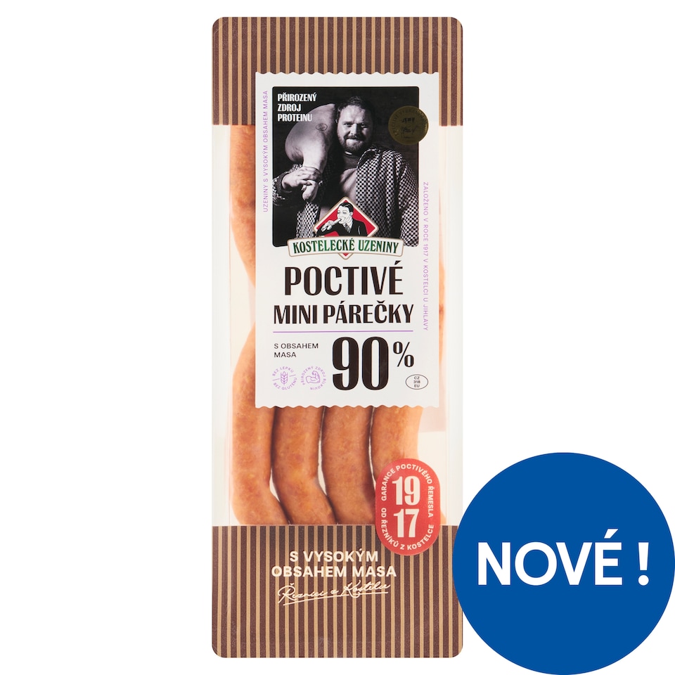 image 1 of Kostelecké Uzeniny Honest Mini Sausages 0.180kg