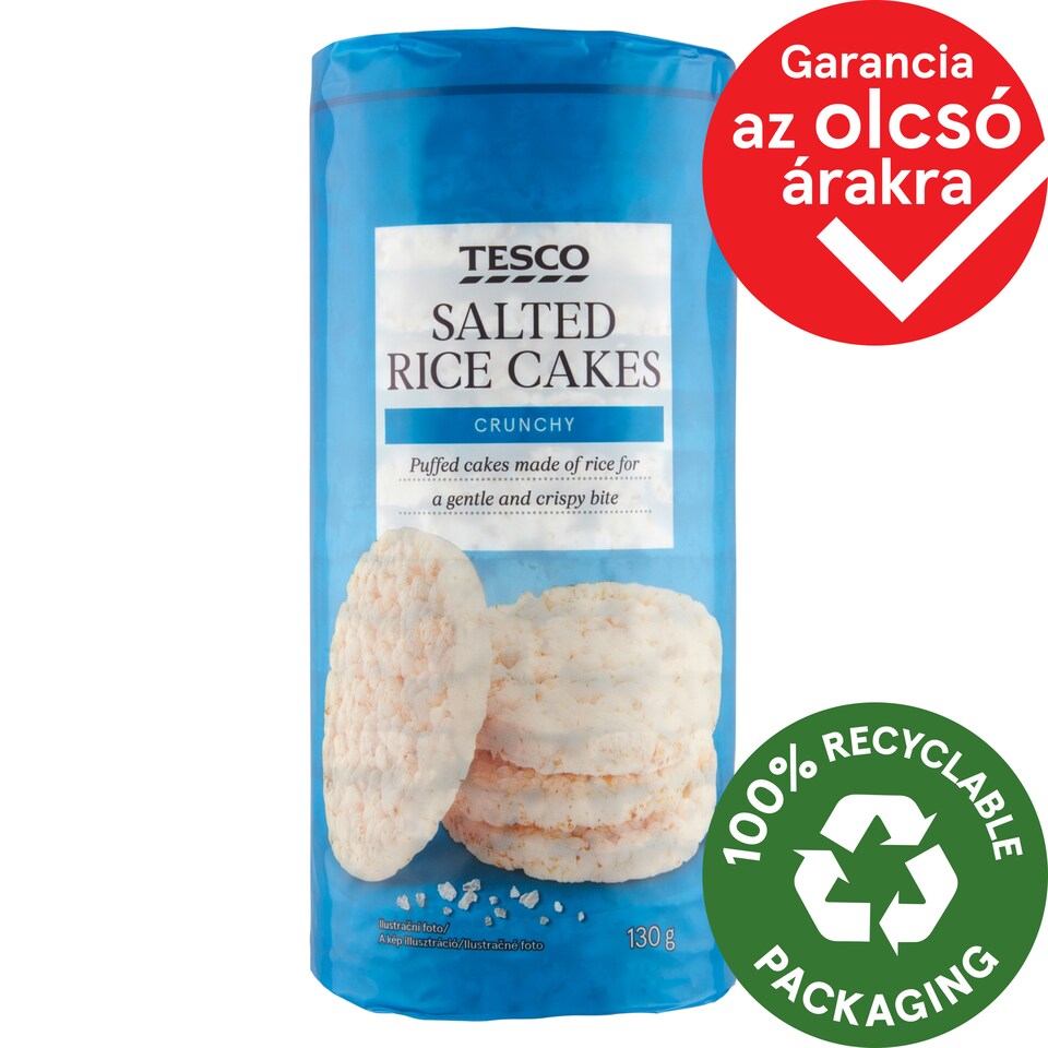 Tesco Salted Rice Cakes 130 g