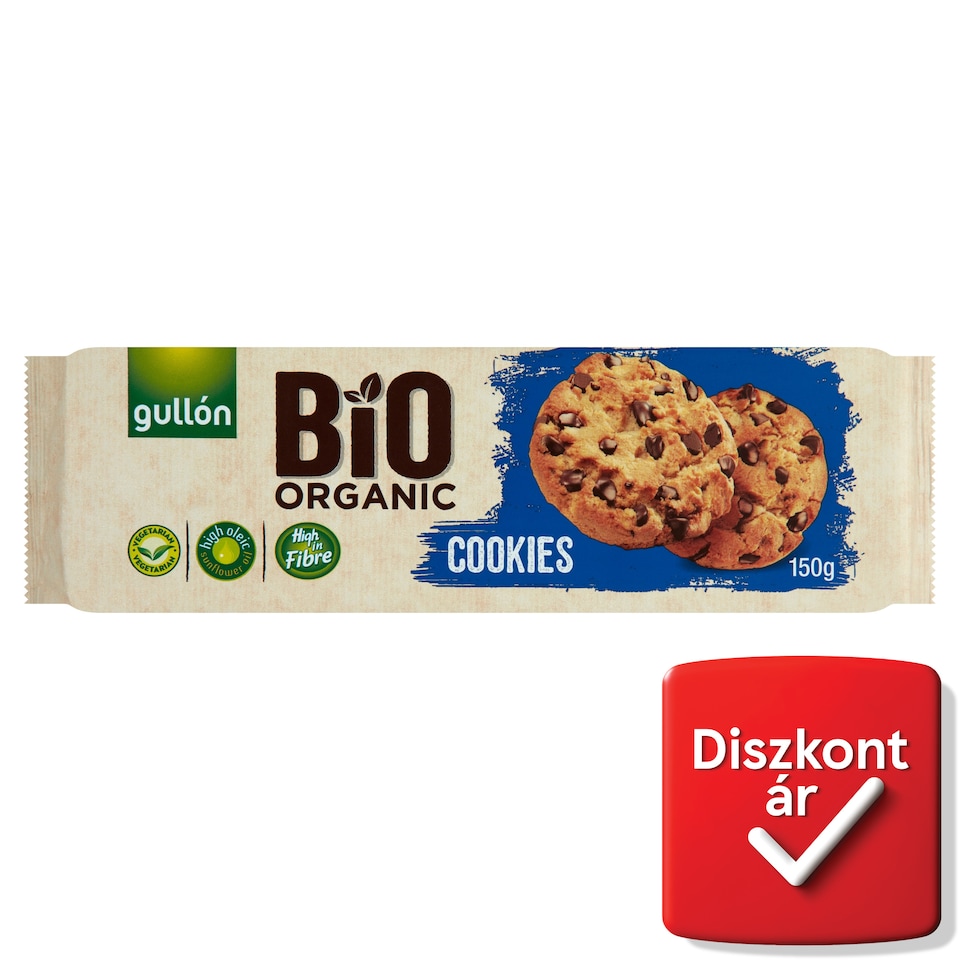 image 1 of Gullón Organic Cookie with Chocolate Chips 150 g
