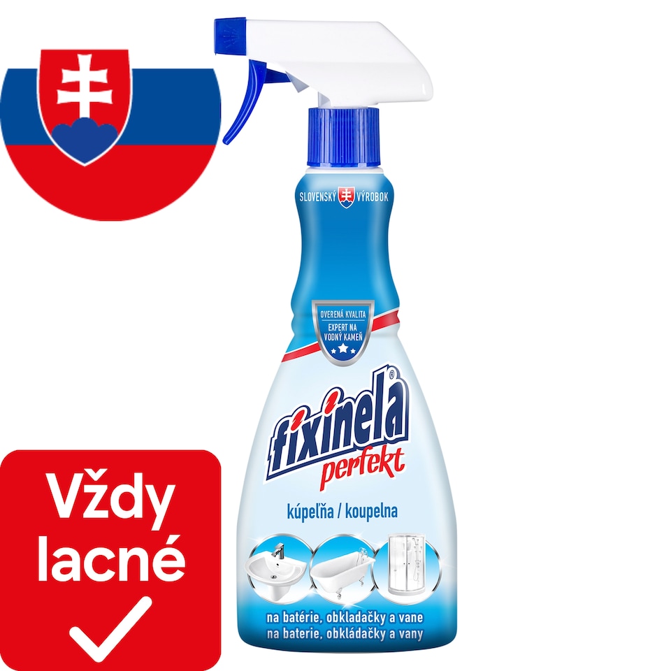Fixinela Perfekt Kúpeľňa čistiaci prostriedok na vodný kameň 500 ml