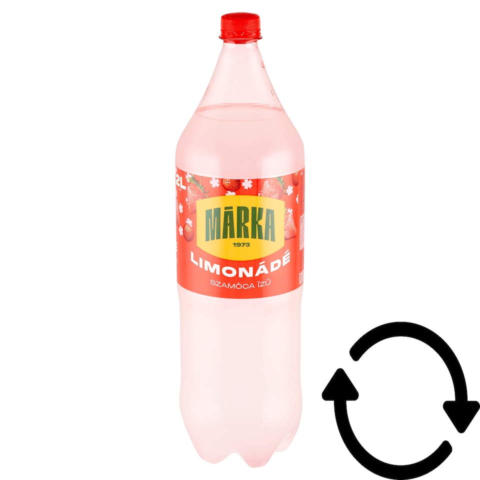 Márka Lemonade Strawberry-Lime Flavoured Energy-Free Carbonated Soft Drink with Sweeteners 2 l