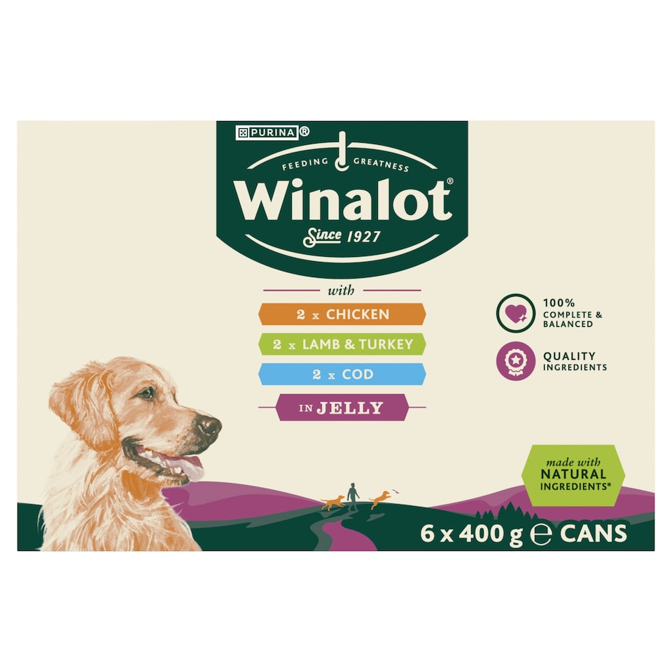 image 1 of WINALOT® Classics Mixed in Jelly Wet Dog Food 6x400g