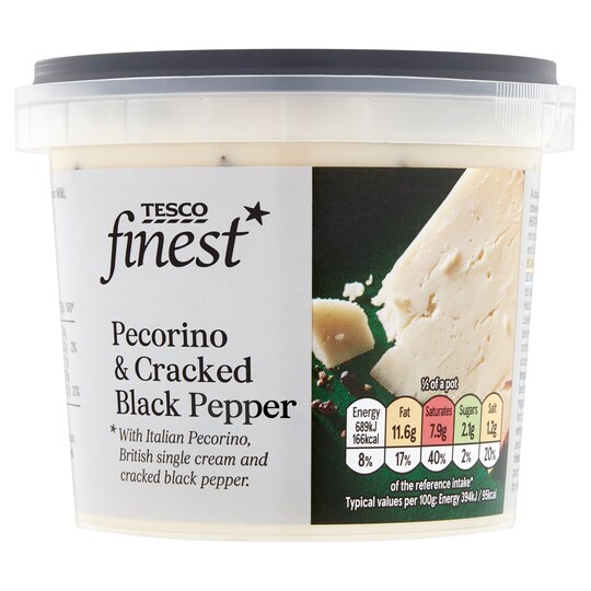 Tesco Finest Pecorino & Black Pepper Sauce 350G Tesco Groceries
