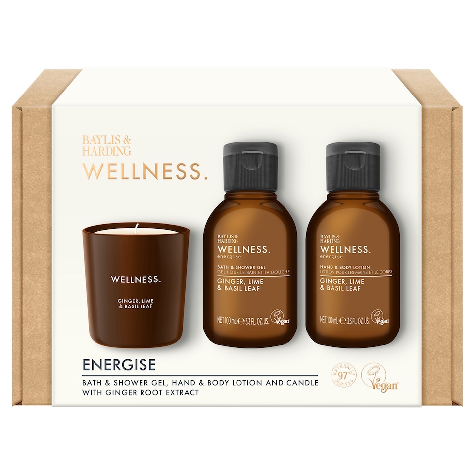 image 1 of Baylis & Harding Wellness Luxury Body Care and Candle Gift Set