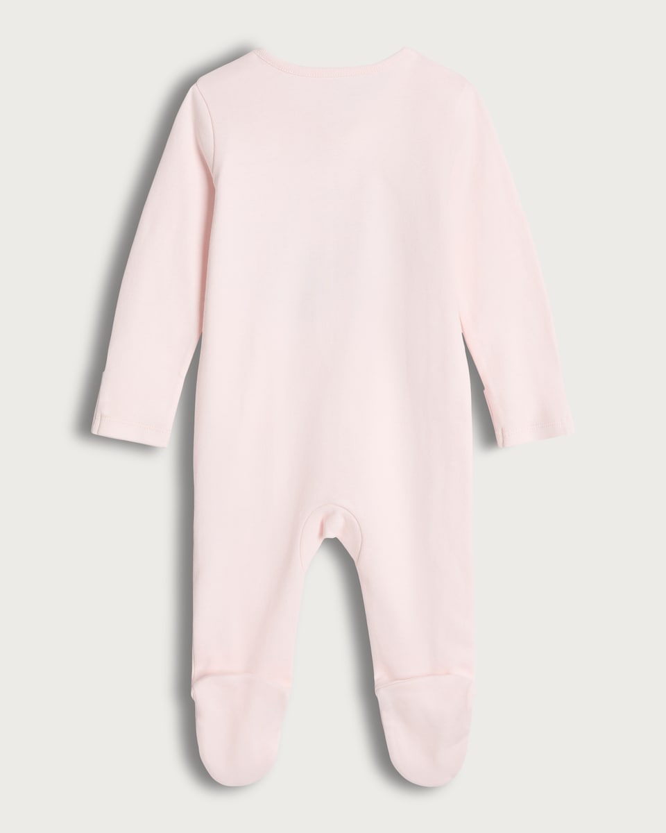 image 1 of F&F Baby Pure Cotton I Love My Mummy Sleepsuit in Pink