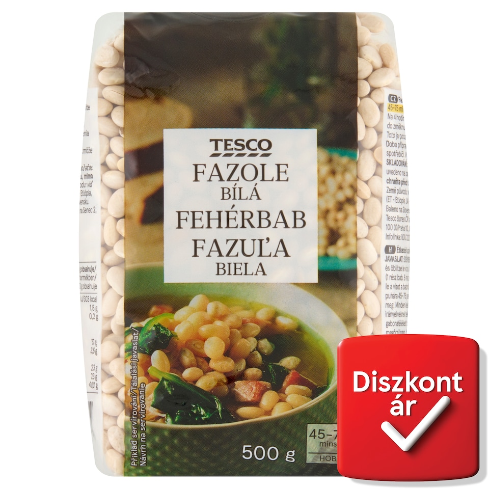 Tesco fehérbab 500 g