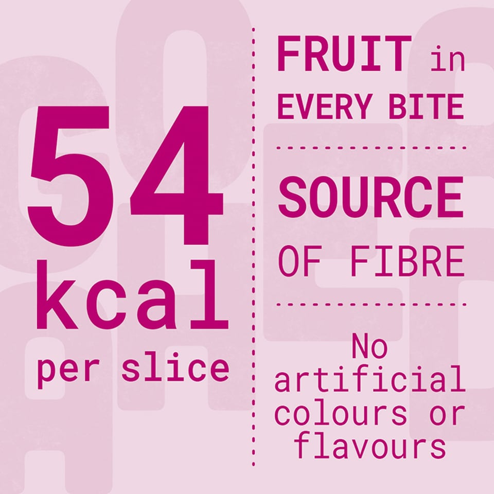 image 1 of Go Ahead Raspberry Crispy Fruit Slices Snack Bars Multipack 4 x 43.6g