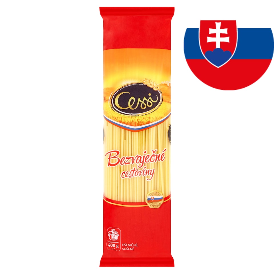 Cessi Bezvaječné cestoviny pšeničné, sušené makaróny 400 g