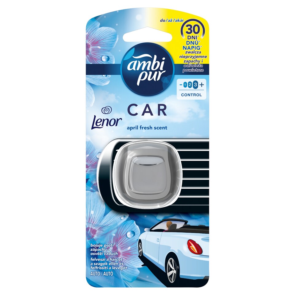 Ambi Pur Air Freshener Car Clip Refill April Fresh Lenor 1 Unit