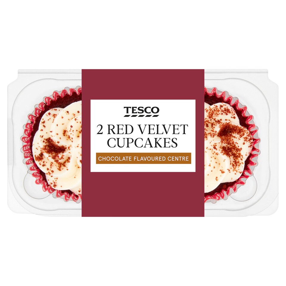 Tesco Red Velvet Cupcake 2 Pack