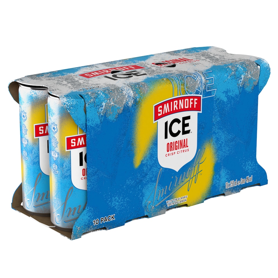 image 1 of Smirnoff Ice Original Vodka Mixed Drink Can 4% Vol 10x250ml