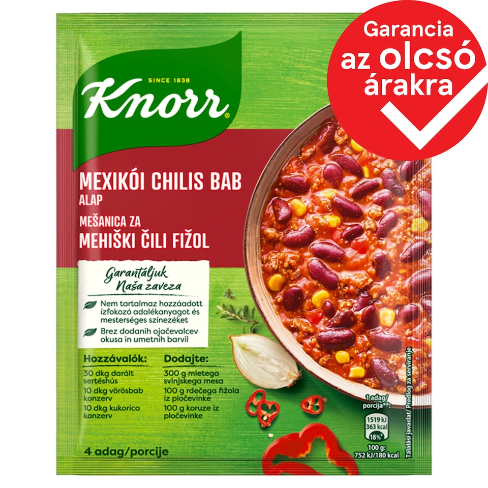 Knorr mexikói chilis bab alap 50 g