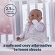 image 2 of Silent Night Baby Sleeping Bag 2.5 Pink 0-6Mths