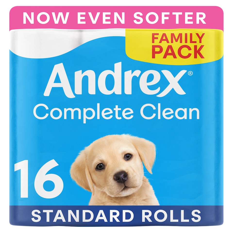 Andrex Complete Clean Toilet Roll 16 Rolls