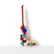 image 2 of Paperchase Cosmic Christmas Pom Pom Letter L Hanging Decoration