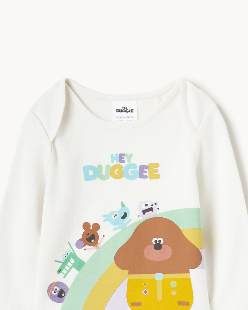image 1 of Hey Duggee 2-Pack Pure Cotton Pyjama Sets in White