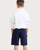 image 3 of F&F Boys Cotton Rich Textured Drawstring Shorts in Blue