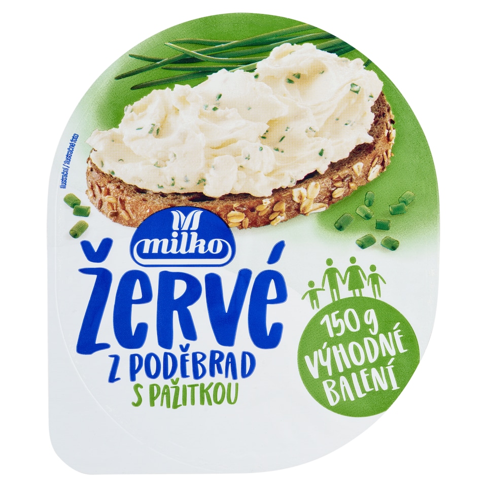 Obrázek 1 pro produkt Milko Žervé z Poděbrad s pažitkou 150g