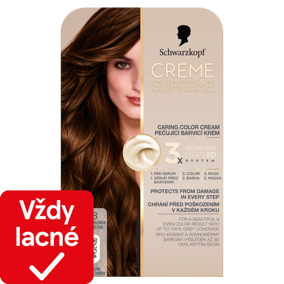 obrázok 1 z Schwarzkopf Creme Supreme Farba na vlasy 6-68 Tmavá karamelová blond