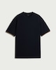 image 4 of F&F Textured Tipped Relaxed Fit T-Shirt in Navy