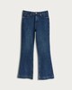 image 4 of F&F Cotton Rich Flared Jeans in Navy