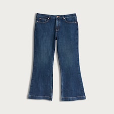 F&F Cotton Rich Flared Jeans in Navy
