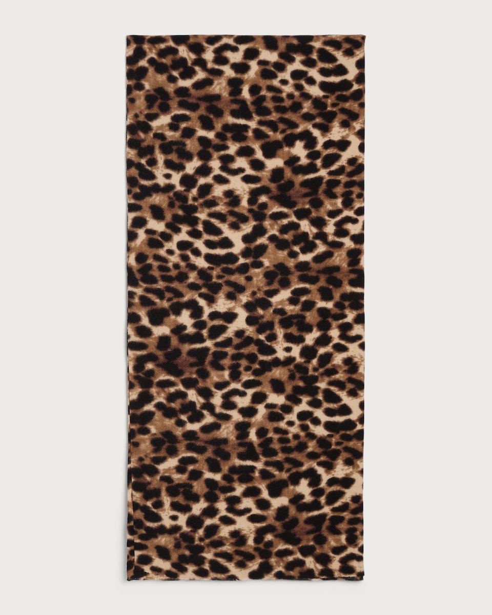 F&F Leopard Print Scarf in Brown