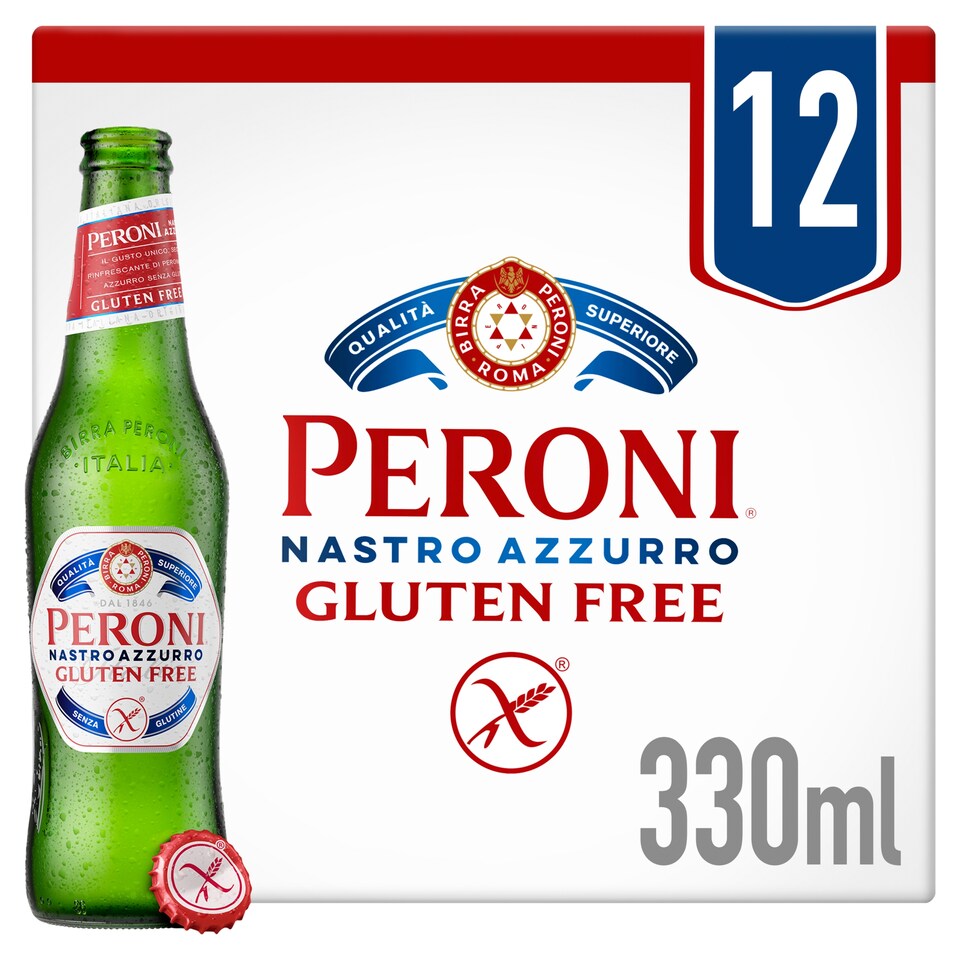 image 1 of Peroni Nastro Azzurro Gluten Free Beer Bottles 12x330ml