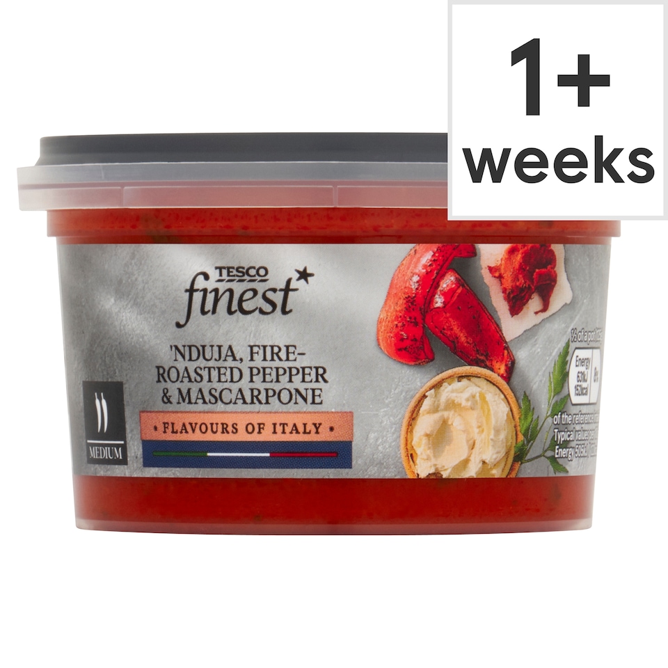 Tesco Finest Nduja, Fire Roast Pepper & Mascarpone Sauce 250g