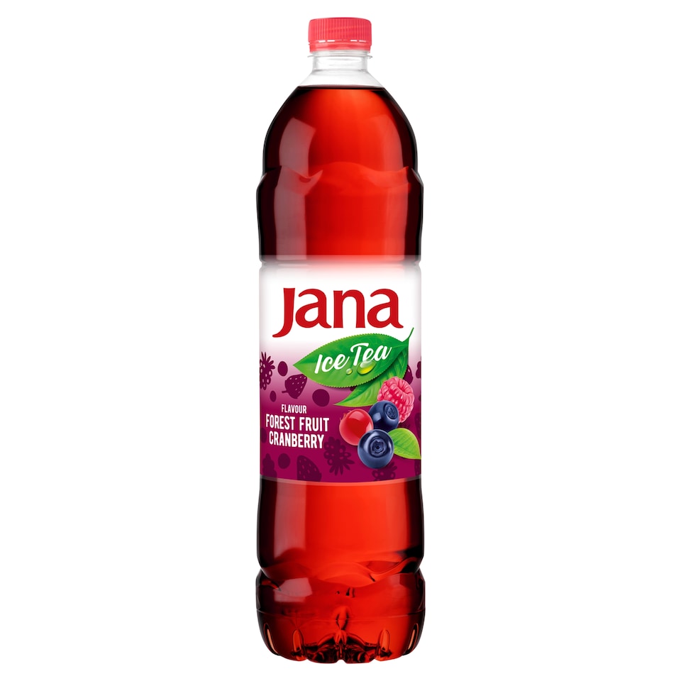 Jana Ice Tea szénsavmentes erdei gyümölcs-áfonya ízű, és vegyes gyümölcs ízesítésű üdítőital 1,5 l
