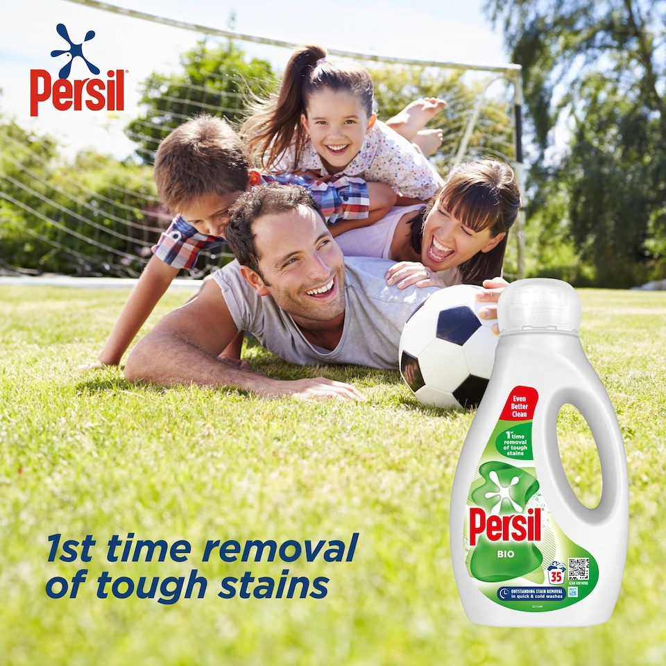 image 1 of Persil Bio Laundry Washing Liquid Detergent 35 Washes 945ML