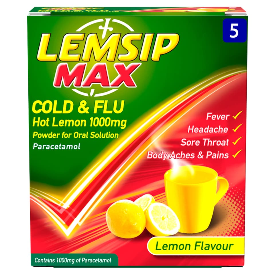 Lemsip Cold & Flu Max Strength 5Pack