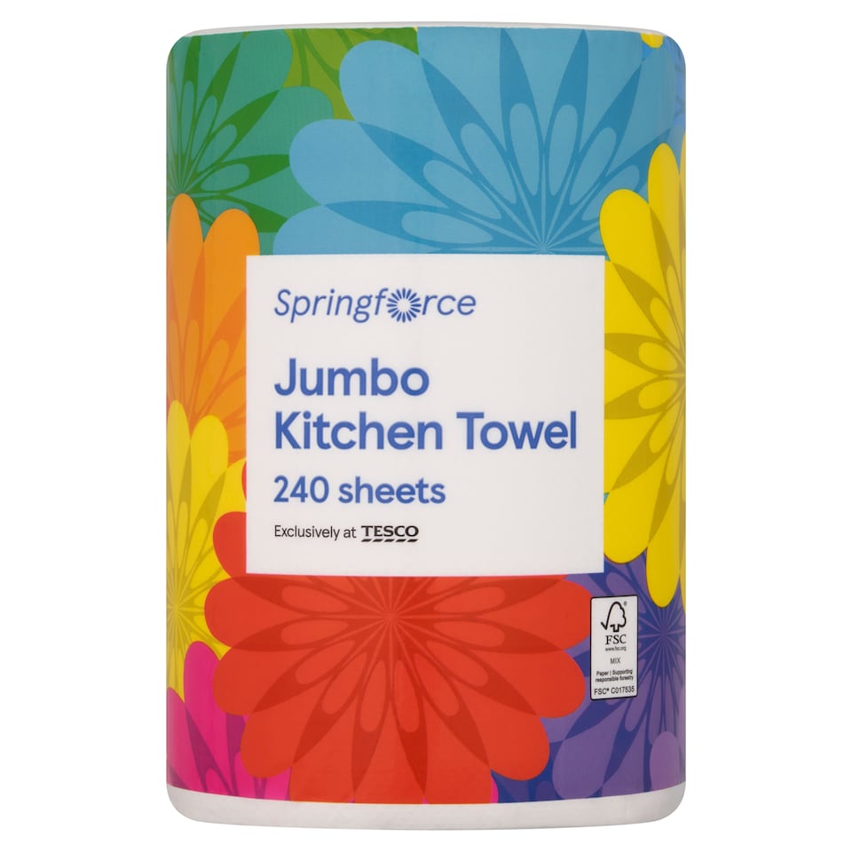 Springforce Jumbo Kitchen Towel 240 Sheets