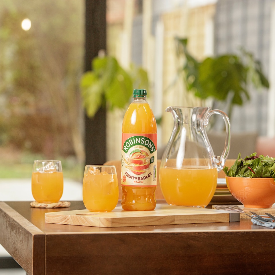 image 1 of Robinsons Fruit & Barley with Vitamins Peach Squash 1L