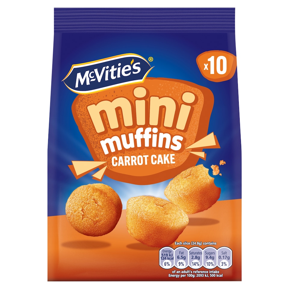 McVitie's Mini Muffins 10 Carrot Cake 100g