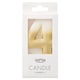 image 1 of Ginger Ray Shimmer Gold Candle 4 Number