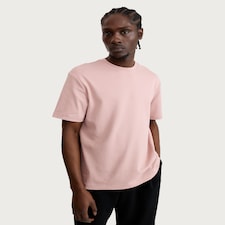 F&F Pure Cotton Short Sleeved Relaxed Fit T-Shirt in Pink