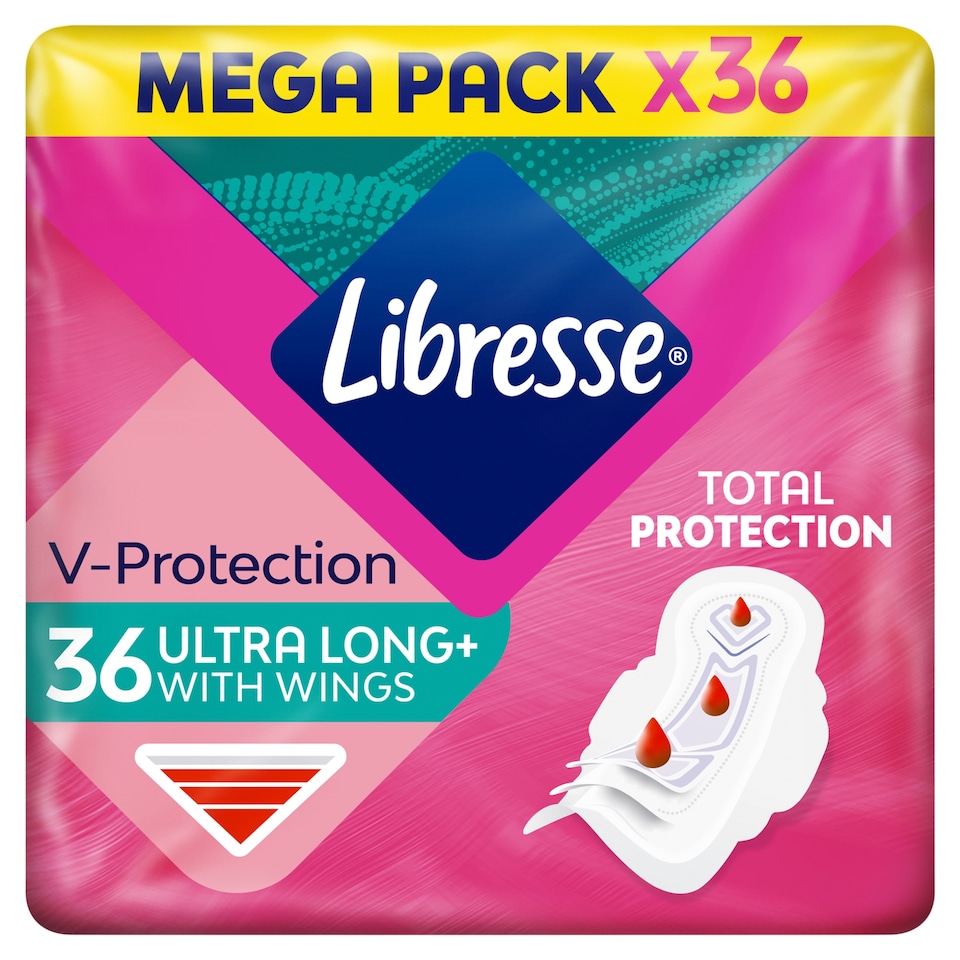 Libresse Ultra Long+ szárnyas egészségügyi betét 36 db 1. kép