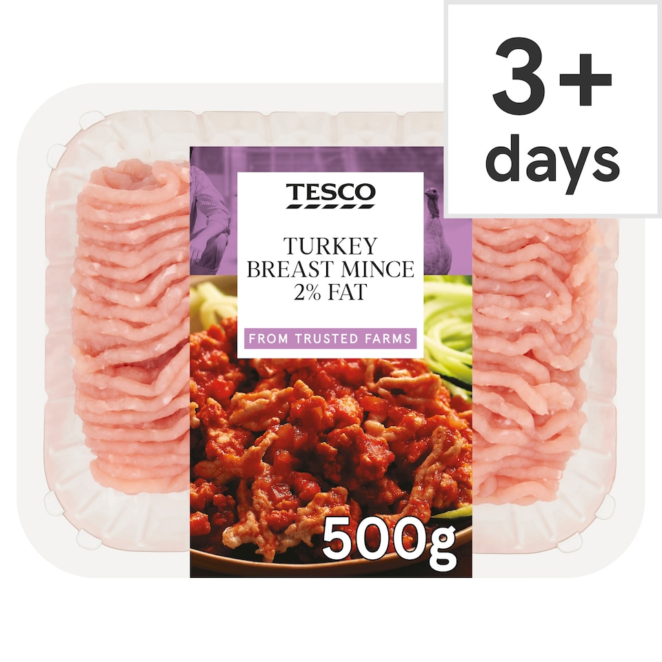 Tesco British Turkey Breast Mince 2% Fat 500G