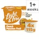 image 1 of Light & Free Peach Greek Style Fat Free Yoghurt 4x115g