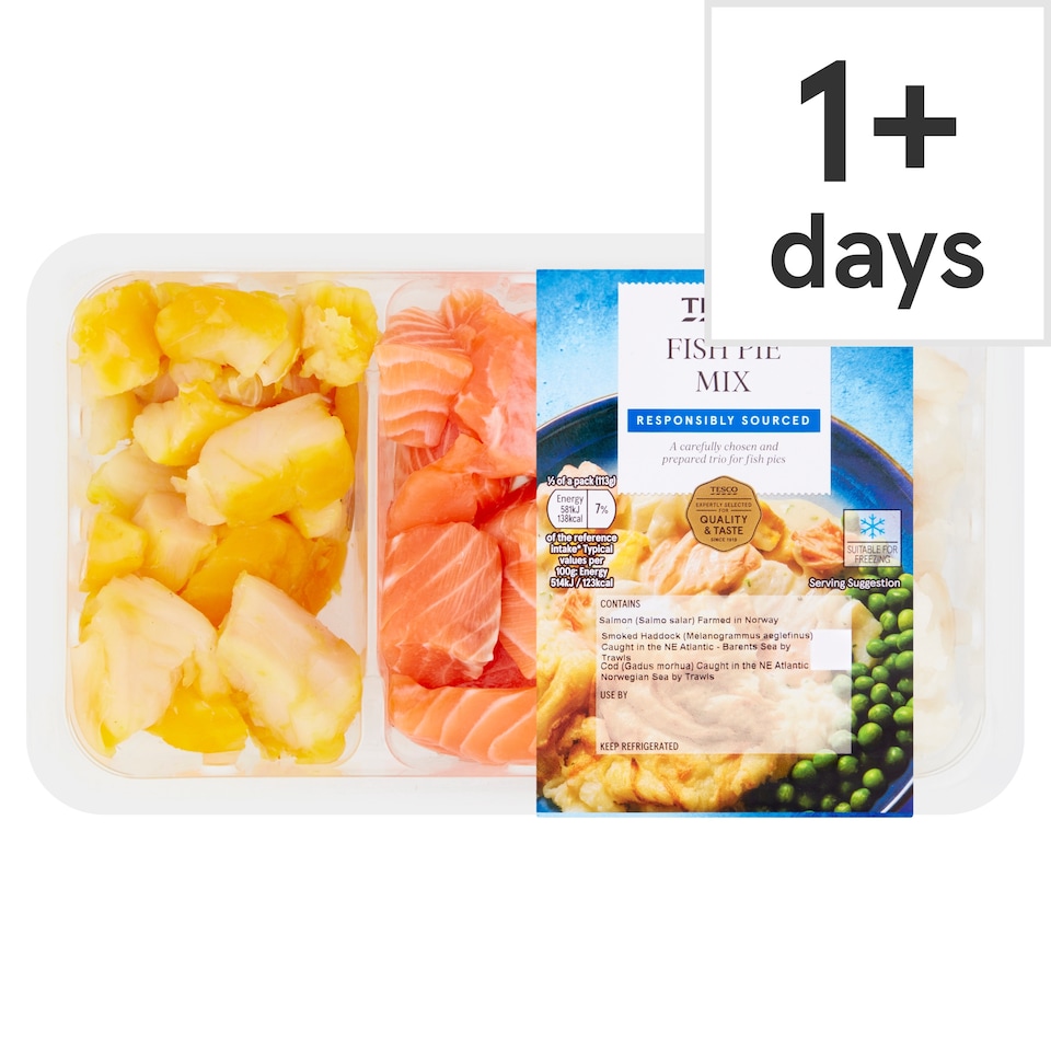 Tesco Fish Pie Mix 340G