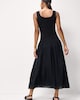 image 4 of F&F Square Neck Midi Dress in Black
