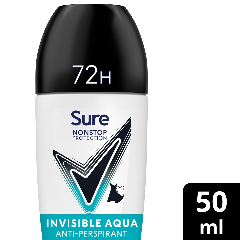 image 1 of Sure Invisible Aqua 72H Roll On A/Pspirnt 50Ml