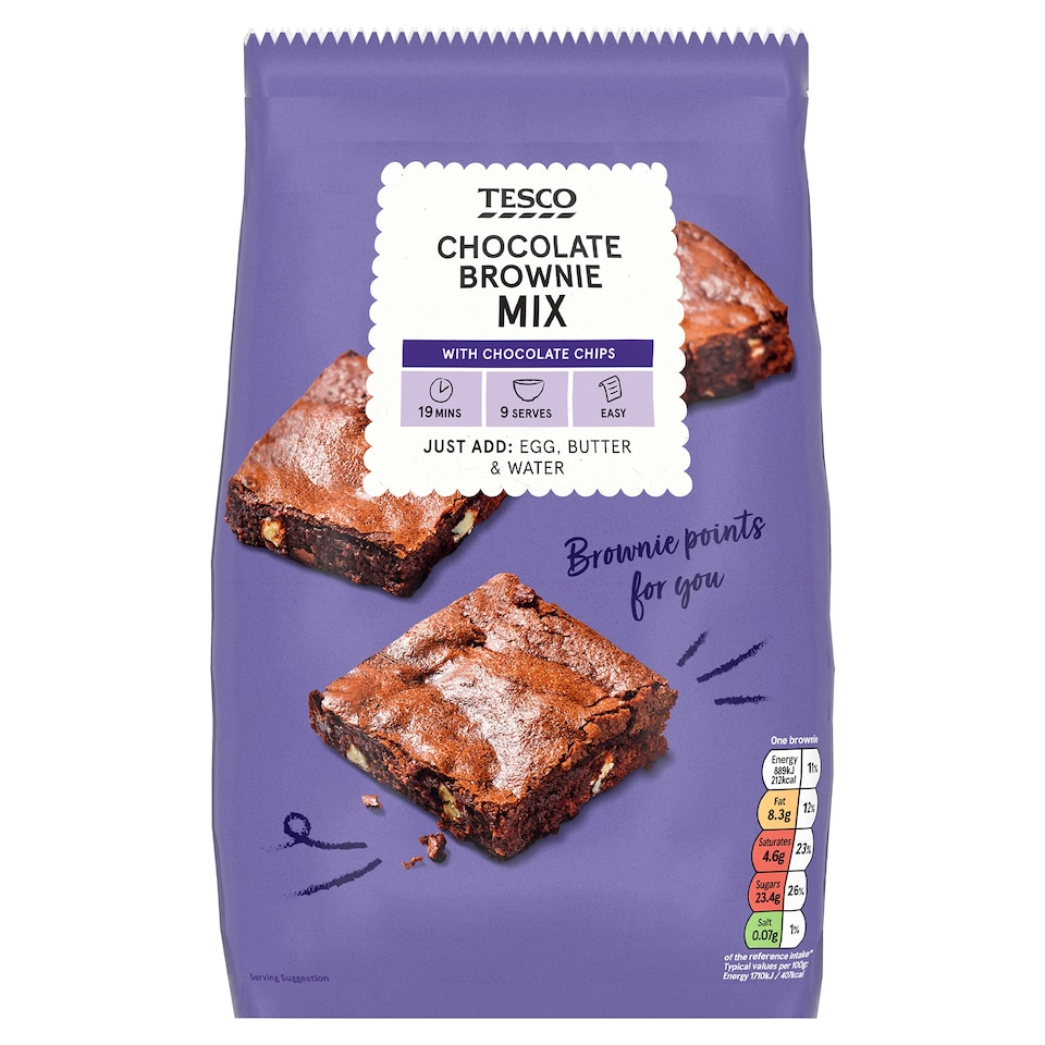 Tesco Chocolate Brownie Mix 375g