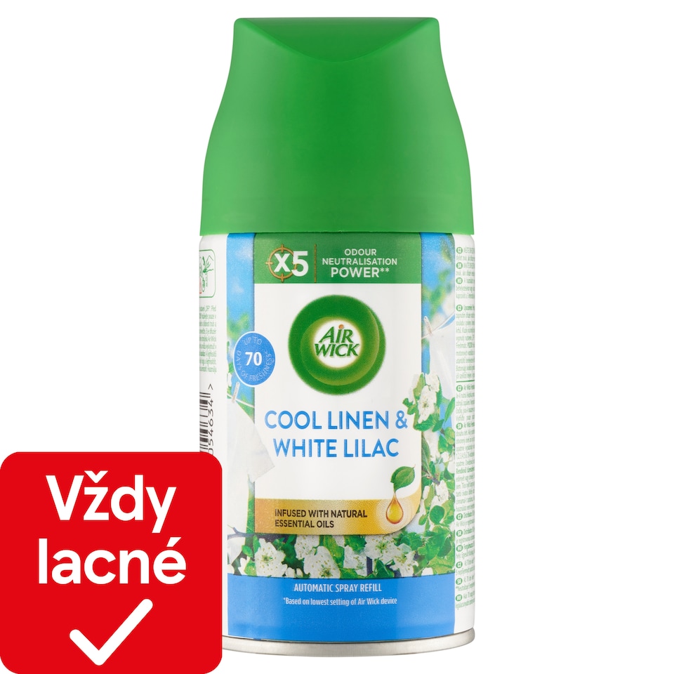 obrázok 1 z Air Wick Freshmatic Náplň do osviežovača vzduchu vôňa sviežeho prádla 250 ml