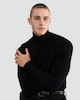 image 1 of F&F Pure Merino Wool Roll Neck Jumper in Black