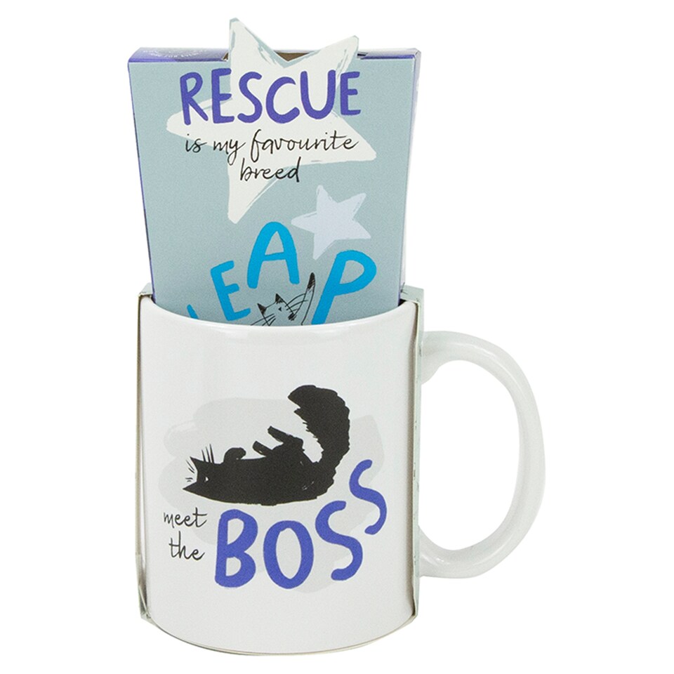 Battersea Cat Mug And Tea