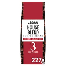 Tesco House Blend Coffee Beans 227G