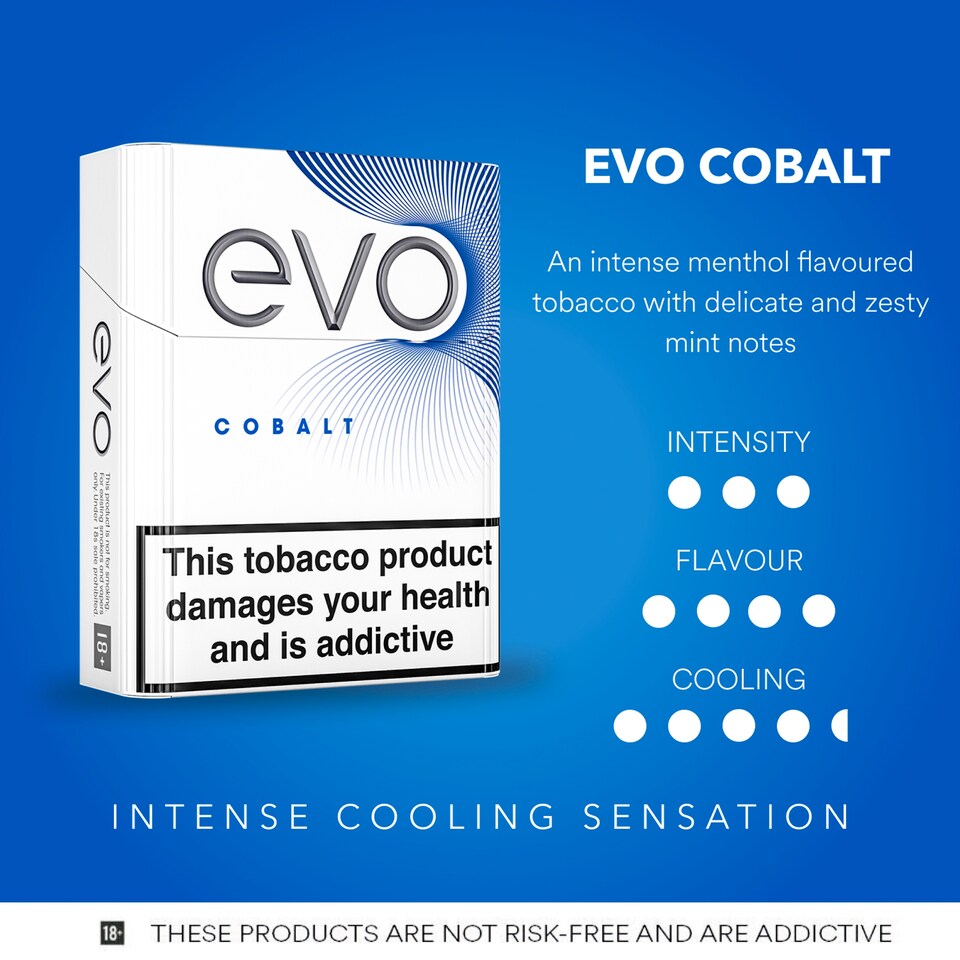 image 1 of Evo Cobalt Tobacco Sticks 20 Pack