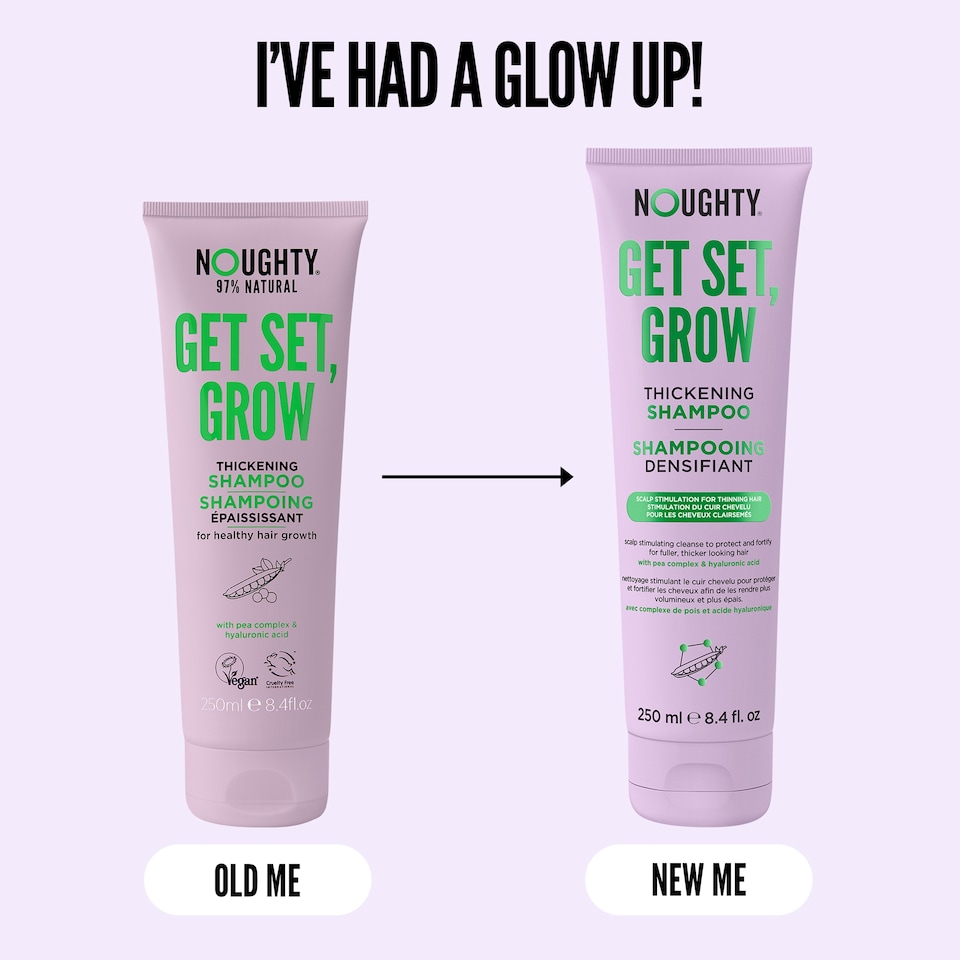 image 1 of Noughty Get Set Grow Vegan Shampoo 250ml